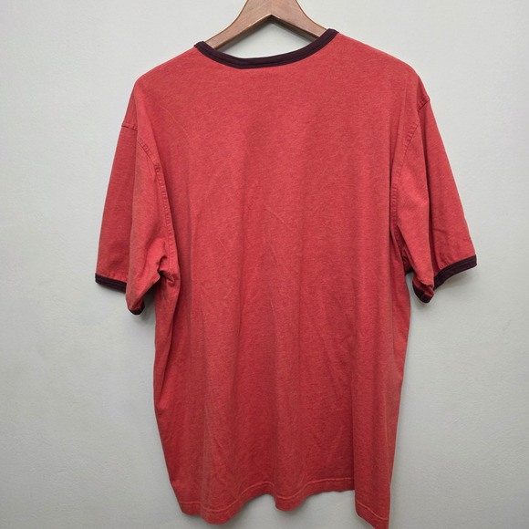 Brooks Brothers Mens XXL Red Ringer T Shirt Short Sleeve Logo Tee - Picture 3 of 9